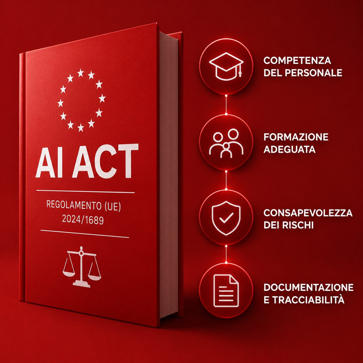 Il documento AI Act con i punti principali dell'obbligo formativo